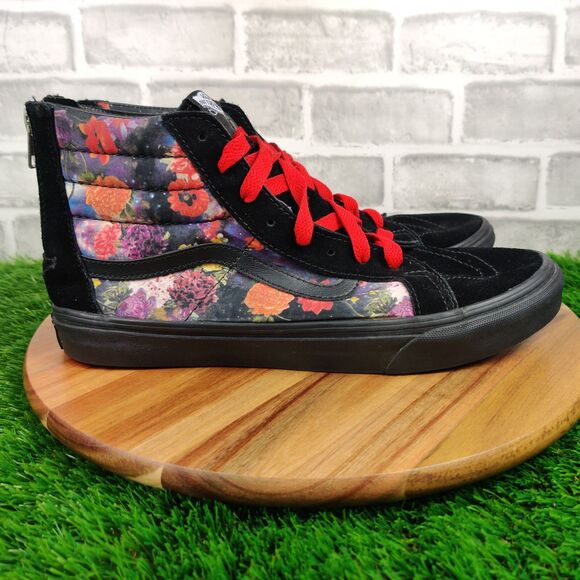 Vans Other - VANS Sk8-Hi Zip Galaxy Floral Black High Top Sneakers Shoes Mens Size 9.5